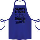 Daddy & Sons Best Friends Father's Day Cotton Apron 100% Organic Royal Blue