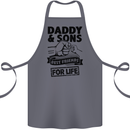 Daddy & Sons Best Friends Father's Day Cotton Apron 100% Organic Steel