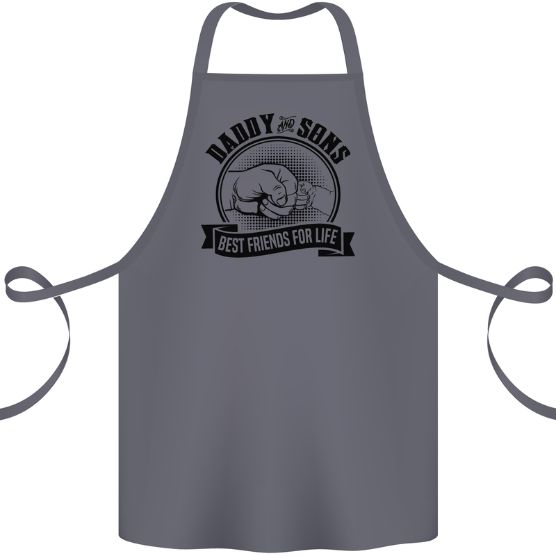 Daddy & Sons Best Friends Father's Day Cotton Apron 100% Organic Steel