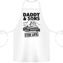 Daddy & Sons Best Friends Father's Day Cotton Apron 100% Organic White