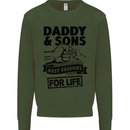 Daddy & Sons Best Friends Father's Day Kids Sweatshirt Jumper Forest Green