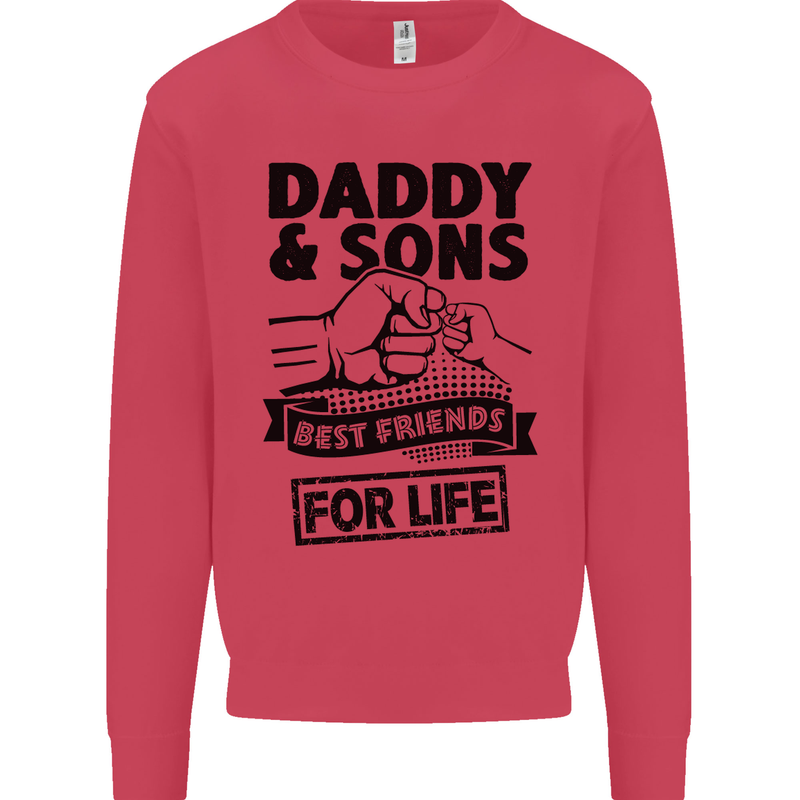 Daddy & Sons Best Friends Father's Day Kids Sweatshirt Jumper Heliconia