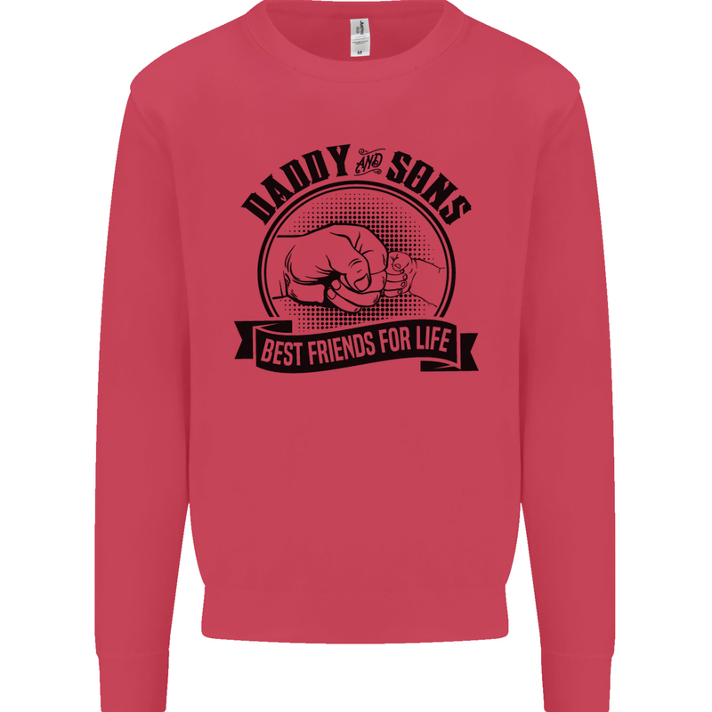 Daddy & Sons Best Friends Father's Day Kids Sweatshirt Jumper Heliconia