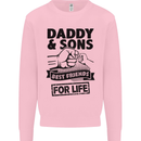 Daddy & Sons Best Friends Father's Day Kids Sweatshirt Jumper Light Pink