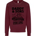 Daddy & Sons Best Friends Father's Day Kids Sweatshirt Jumper Maroon