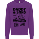 Daddy & Sons Best Friends Father's Day Kids Sweatshirt Jumper Purple