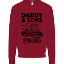 Daddy & Sons Best Friends Father's Day Kids Sweatshirt Jumper Red