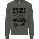 Daddy & Sons Best Friends Father's Day Kids Sweatshirt Jumper Storm Grey