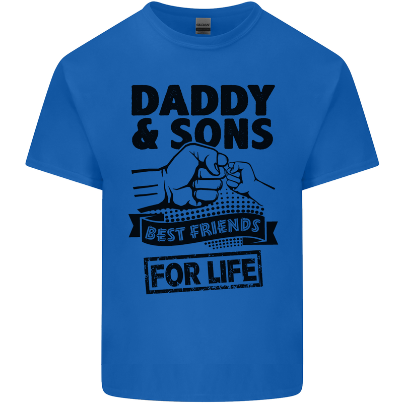 Daddy & Sons Best Friends Father's Day Kids T-Shirt Childrens Royal Blue