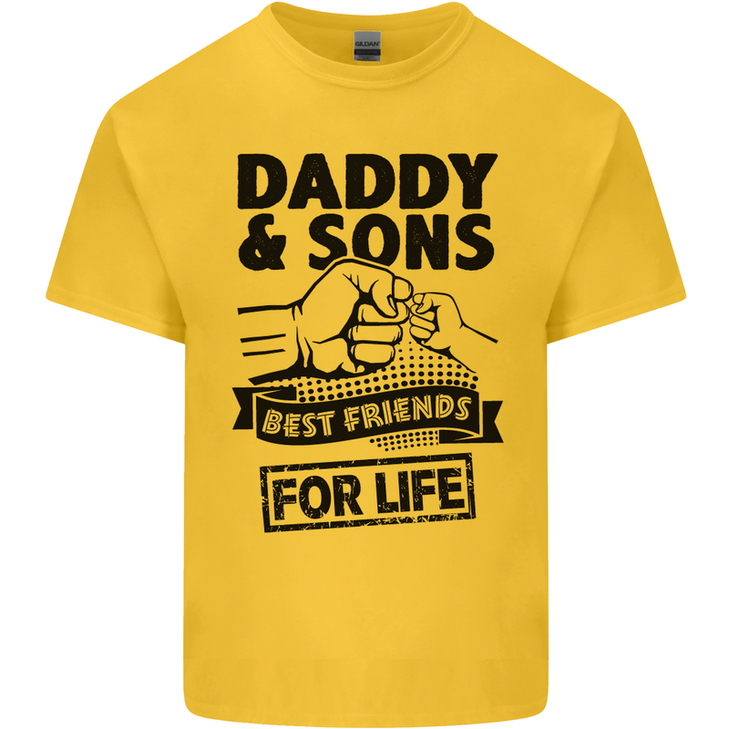 Daddy & Sons Best Friends Father's Day Kids T-Shirt Childrens Yellow