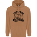 Daddy & Sons Best Friends Father's Day Mens 80% Cotton Hoodie Caramel Latte