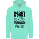 Daddy & Sons Best Friends Father's Day Mens 80% Cotton Hoodie Peppermint