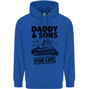 Daddy & Sons Best Friends Father's Day Mens 80% Cotton Hoodie Royal Blue