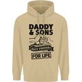 Daddy & Sons Best Friends Father's Day Mens 80% Cotton Hoodie Sand