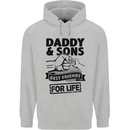 Daddy & Sons Best Friends Father's Day Mens 80% Cotton Hoodie Sports Grey