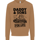 Daddy & Sons Best Friends Father's Day Mens Sweatshirt Jumper Caramel Latte