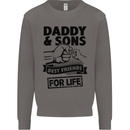 Daddy & Sons Best Friends Father's Day Mens Sweatshirt Jumper Charcoal