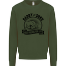 Daddy & Sons Best Friends Father's Day Mens Sweatshirt Jumper Forest Green