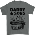 Daddy & Sons Best Friends Father's Day Mens T-Shirt Cotton Gildan Charcoal