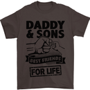 Daddy & Sons Best Friends Father's Day Mens T-Shirt Cotton Gildan Dark Chocolate