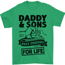 Daddy & Sons Best Friends Father's Day Mens T-Shirt Cotton Gildan Irish Green
