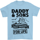 Daddy & Sons Best Friends Father's Day Mens T-Shirt Cotton Gildan Light Blue