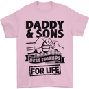 Daddy & Sons Best Friends Father's Day Mens T-Shirt Cotton Gildan Light Pink