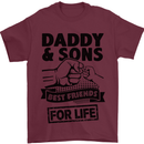 Daddy & Sons Best Friends Father's Day Mens T-Shirt Cotton Gildan Maroon