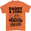 Daddy & Sons Best Friends Father's Day Mens T-Shirt Cotton Gildan Orange