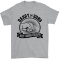 Daddy & Sons Best Friends Father's Day Mens T-Shirt Cotton Gildan Sports Grey