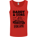 Daddy & Sons Best Friends Father's Day Mens Vest Tank Top Red
