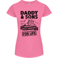 Daddy & Sons Best Friends Father's Day Womens Petite Cut T-Shirt Azalea