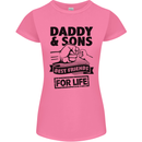 Daddy & Sons Best Friends Father's Day Womens Petite Cut T-Shirt Azalea