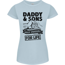 Daddy & Sons Best Friends Father's Day Womens Petite Cut T-Shirt Light Blue