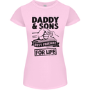 Daddy & Sons Best Friends Father's Day Womens Petite Cut T-Shirt Light Pink