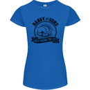 Daddy & Sons Best Friends Father's Day Womens Petite Cut T-Shirt Royal Blue