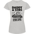 Daddy & Sons Best Friends Father's Day Womens Petite Cut T-Shirt Sports Grey