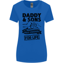Daddy & Sons Best Friends Father's Day Womens Wider Cut T-Shirt Royal Blue