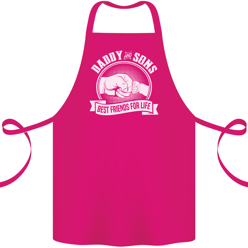 Daddy & Sons Best Friends for Life Cotton Apron 100% Organic Pink