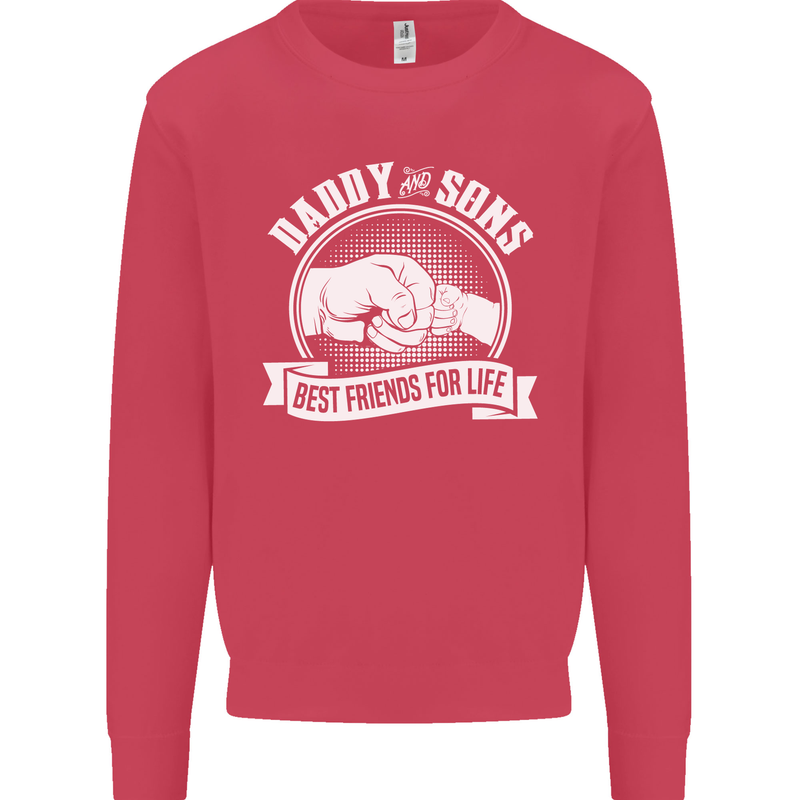 Daddy & Sons Best Friends for Life Kids Sweatshirt Jumper Heliconia