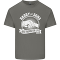 Daddy & Sons Best Friends for Life Kids T-Shirt Childrens Charcoal