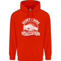 Daddy & Sons Best Friends for Life Mens 80% Cotton Hoodie Bright Red