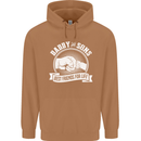 Daddy & Sons Best Friends for Life Mens 80% Cotton Hoodie Caramel Latte