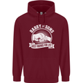 Daddy & Sons Best Friends for Life Mens 80% Cotton Hoodie Maroon