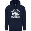 Daddy & Sons Best Friends for Life Mens 80% Cotton Hoodie Navy Blue