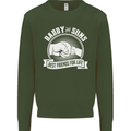 Daddy & Sons Best Friends for Life Mens Sweatshirt Jumper Forest Green