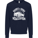 Daddy & Sons Best Friends for Life Mens Sweatshirt Jumper Navy Blue