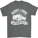 Daddy & Sons Best Friends for Life Mens T-Shirt Cotton Gildan Charcoal