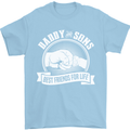 Daddy & Sons Best Friends for Life Mens T-Shirt Cotton Gildan Light Blue
