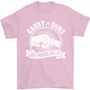 Daddy & Sons Best Friends for Life Mens T-Shirt Cotton Gildan Light Pink